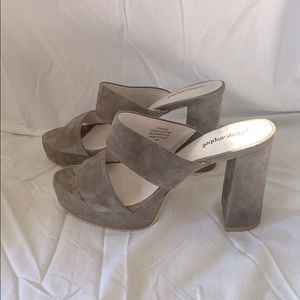 Jeffrey Campbell Adriana Grey Suede Pump